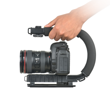 C-образный кронштейн для камеры со вспышкой, портативный видео стабилизатор для видеокамеры DSLR DV